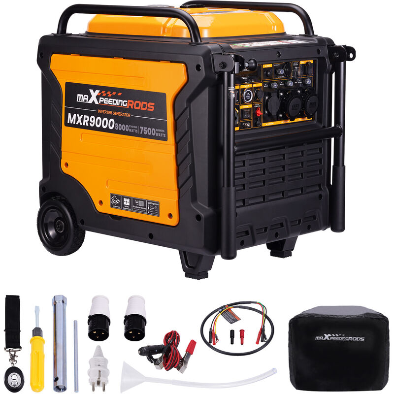 foto del prodotto maxpeedingrods generatore inverter 8kw avviamento elettrico silenziato per all aperto campeggio 4 tempi come generatore di emergenza per il viaggio