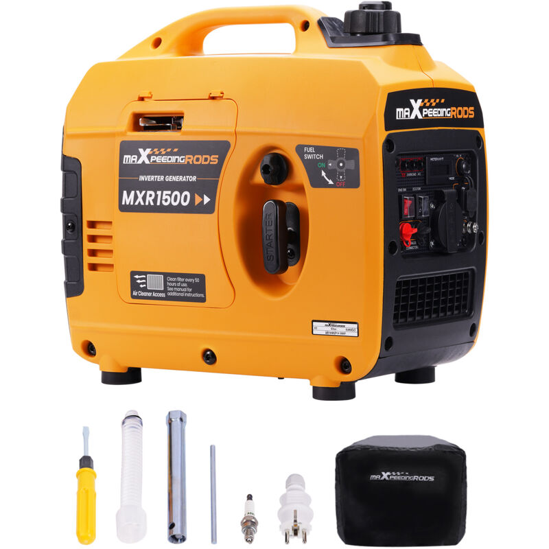 foto del prodotto maxpeedingrods inverter generatore di corrente 1200w 230v gruppi elettrogeni silenziato benzina 4 tempi per il viaggio in campeggio