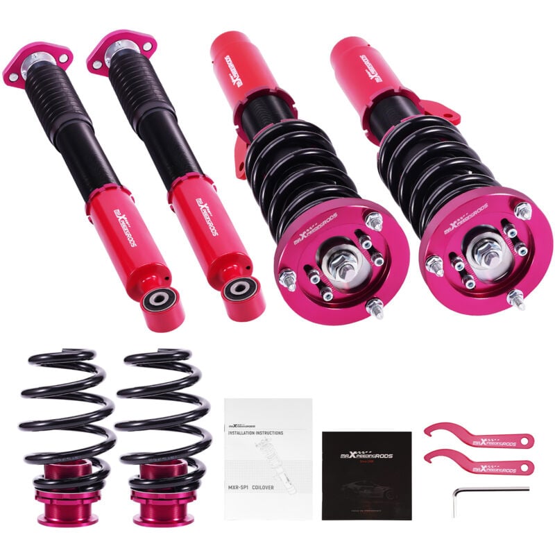 foto del prodotto maxpeedingrods - kit assetto a ghiera ammortizzatori for bmw e46 cabriolet coupe touring 1998-05