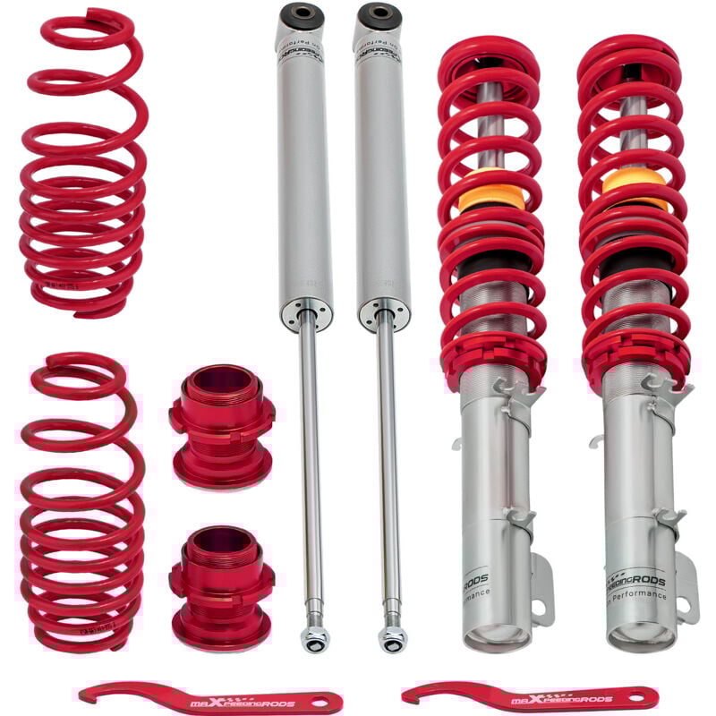 foto del prodotto maxpeedingrods kit assetto a ghiera ammortizzatori for vw golf 4 seat leon syncro 1.8 1.8t