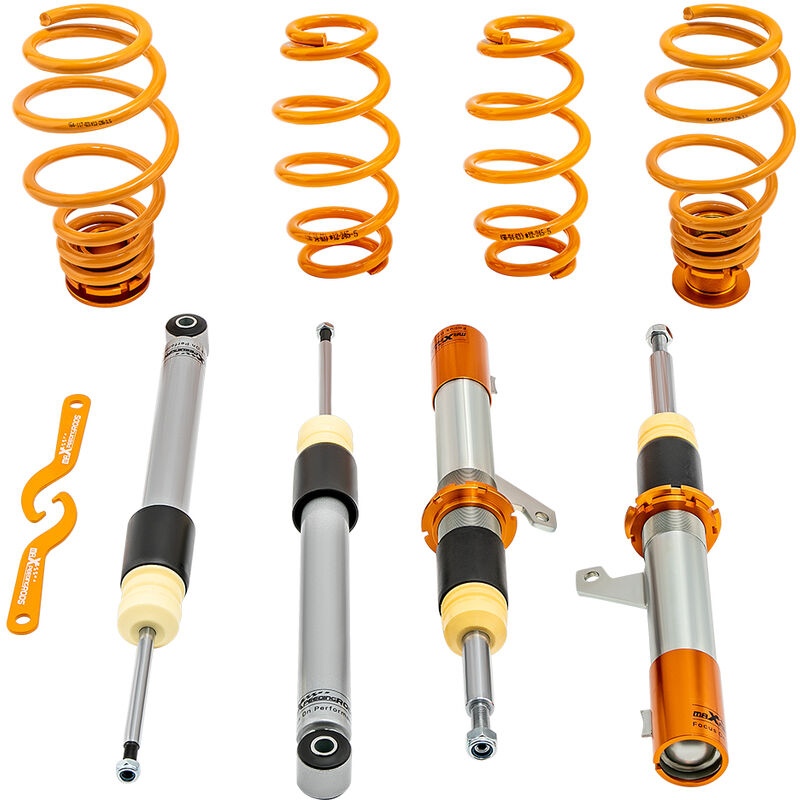 foto del prodotto maxpeedingrods - regolabili ammortizzatori per vw golf mk5 mk6 1.9 2.0tdi sospensioni coilovers