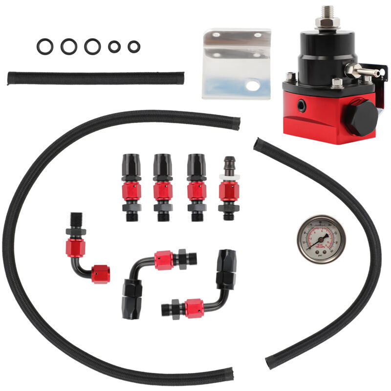 foto del prodotto maxpeedingrods universale regolabile an6 regolatore di pressione del carburante kit 100psi