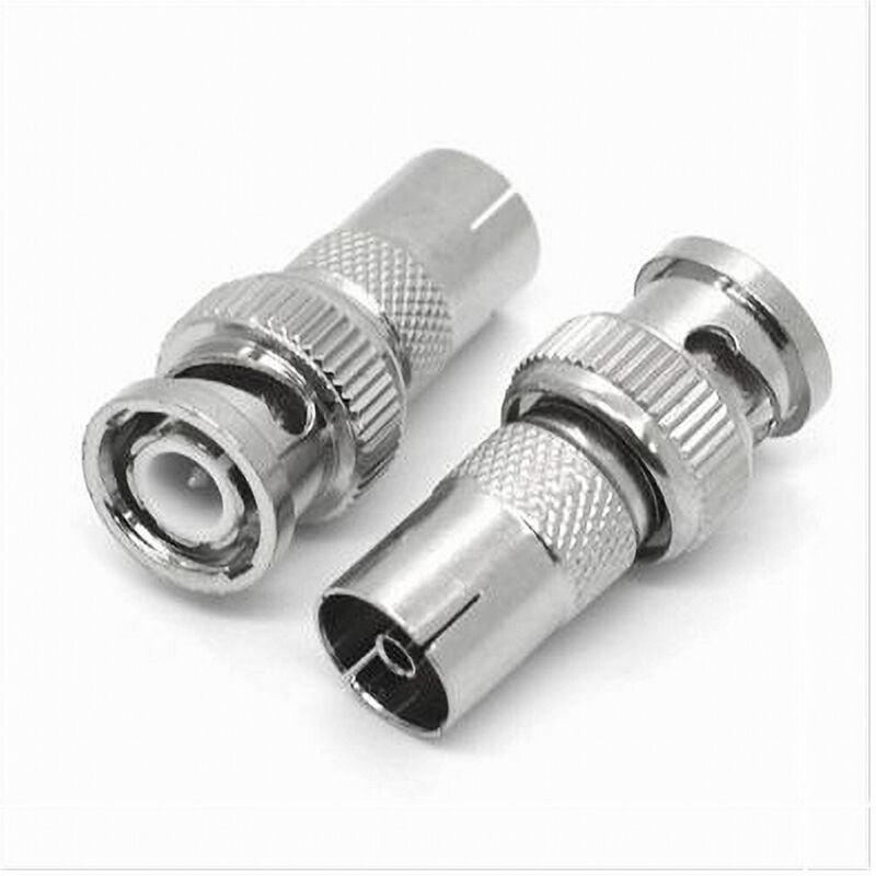 foto del prodotto maxtech - 2pz connettore adattatore bnc maschio ad antenna femmina videosorveglianza c-082 -