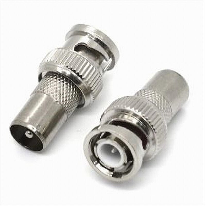foto del prodotto maxtech - 2pz connettore bnc maschio ad antenna maschio adattatore videosorveglianza c-083 -