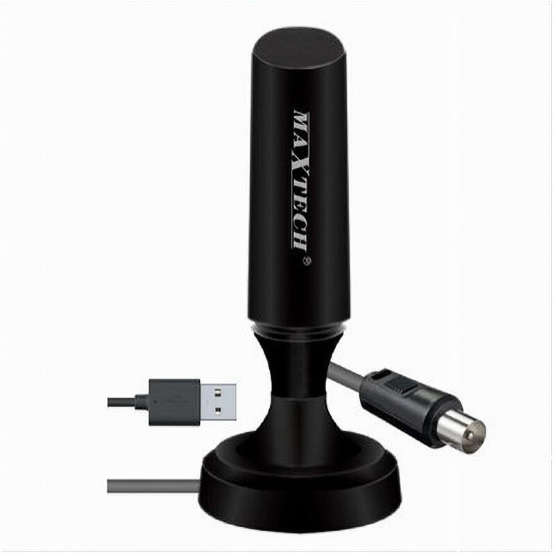 foto del prodotto maxtech antenna digitale terrestre t2 portatile amplificata indoor camper 38 db lt c009 