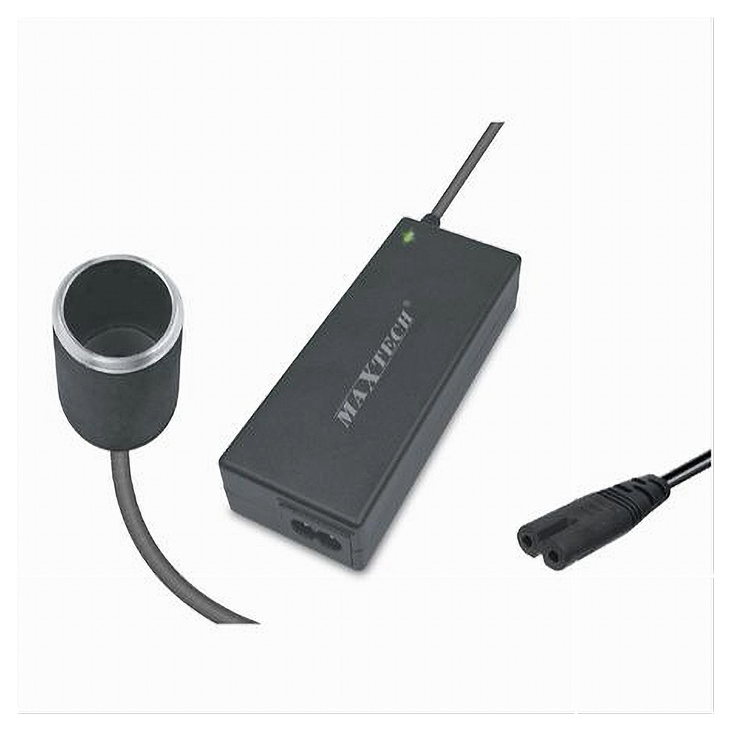 foto del prodotto maxtech caricabatteria da 240v a 12v ca s048 alimentatore 100w auto presa pc per notebook 