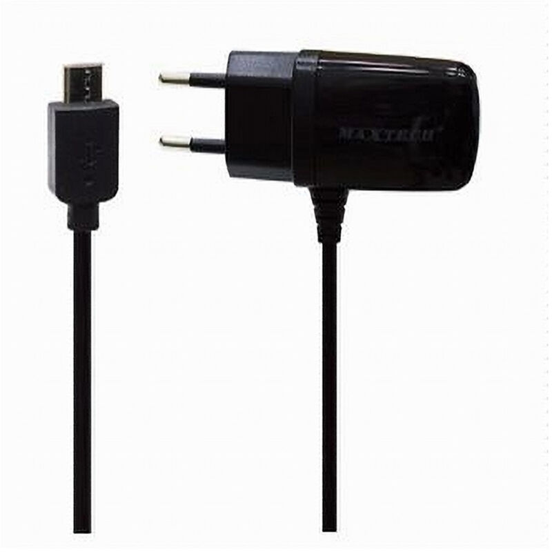 foto del prodotto maxtech caricabatteria da rete fissa con attacco micro usb 5pin 5v 1000mah ca s004 