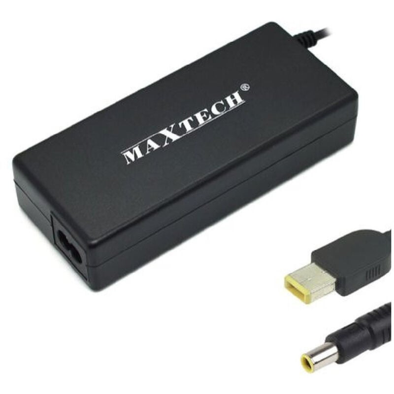 foto del prodotto maxtech caricabatteria pc adattatore alimentatore 90w pc ca018 compatibile lenovo thinkpad 