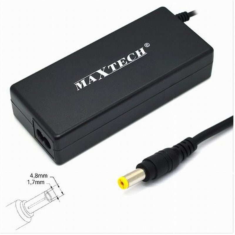 foto del prodotto maxtech caricabatteria pc alimentatore batteria ricambio 18,5v 4,9a 90w maxtech pc ca012 
