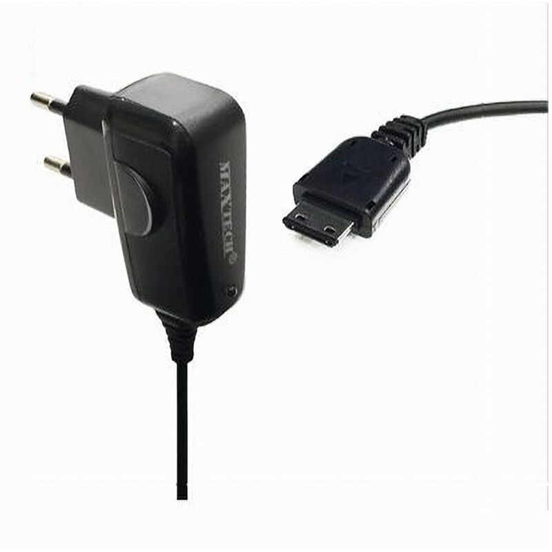 foto del prodotto maxtech caricabatterie high power da viaggio con spina ad attacco v600 5v 1000ma maxtech ca s008c 