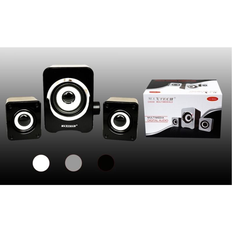 foto del prodotto maxtech casse per pc audio multimediale speaker laptop computer portatili ca ss004 