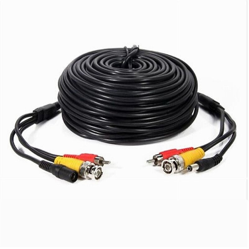 foto del prodotto maxtech - cavo coassiale audio video alimentazione bnc av dc 50mt per telecamera cv-tel006 -