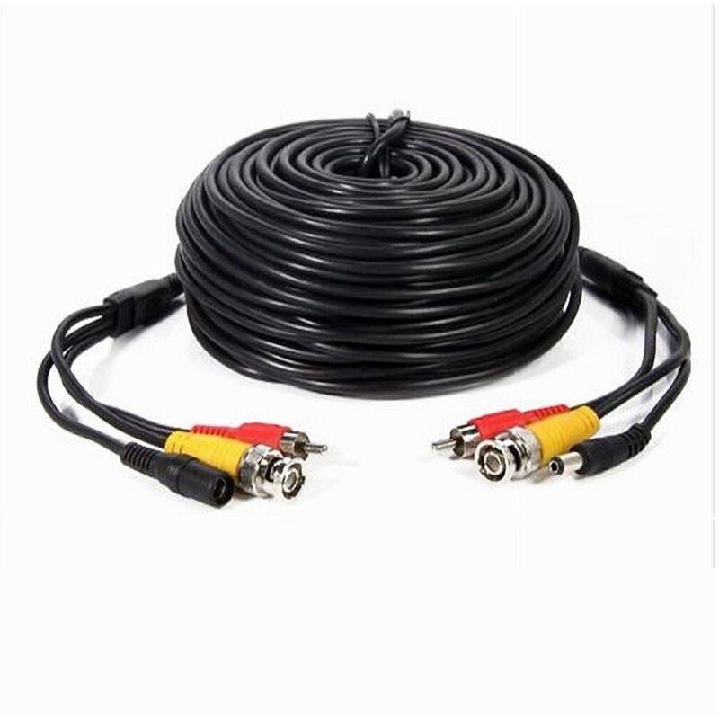 foto del prodotto maxtech - cavo coassiale per telecamera audio video alimentazione bnc+av+dc 20mt cv-tel004 -