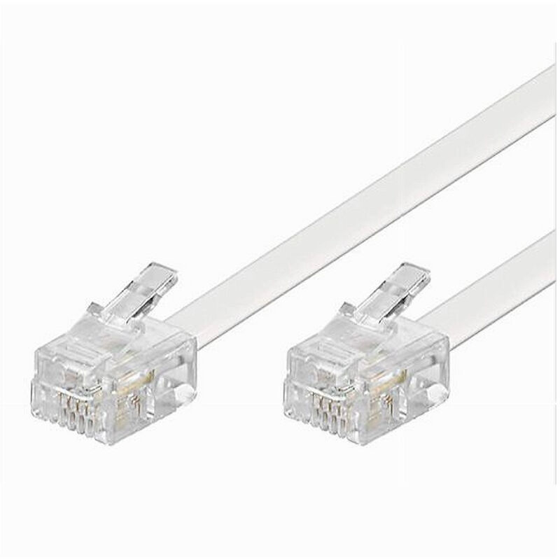 foto del prodotto maxtech cavo prolunga telefonica rj11 10mt rj11 10m collegamento modem telefonico 