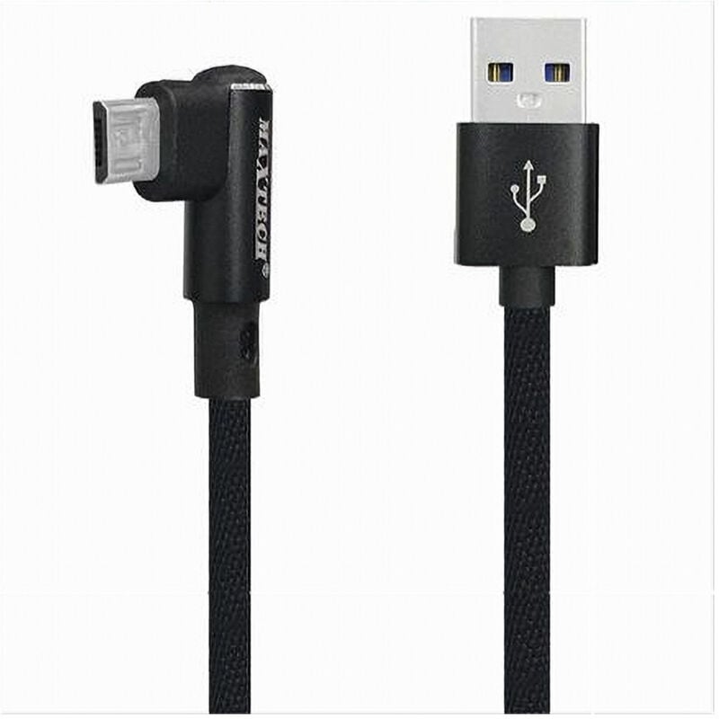 foto del prodotto maxtech - cavo ricarica micro usb 90 per smartphone cavetto dati 1 mt f-s025 maxtech -
