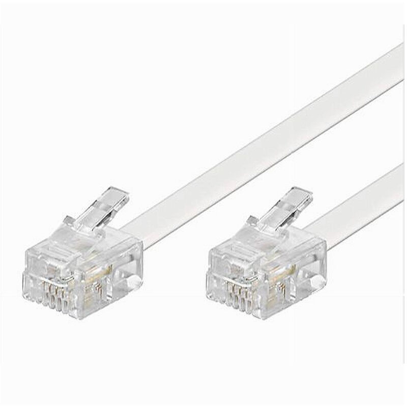 foto del prodotto maxtech cavo telefonico rj11 3mt collegamento telefonico prolunga modem rj11 3.0m 