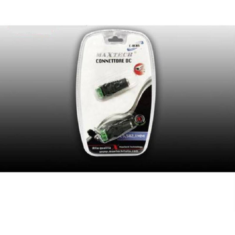 foto del prodotto maxtech connettore dc 5.5x2.1mm adattatore femmina alimentazione telecamere maxtech c dc03 