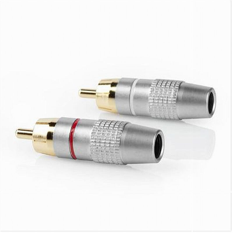 foto del prodotto maxtech connettore rca maschio adattatore cavo audio spina rca maschio c rca02 