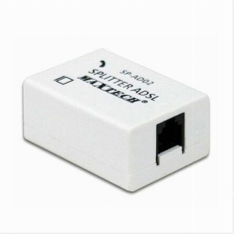 foto del prodotto maxtech filtro adsl splitter telefonico rj11 3 ingressi femmina sdoppiatore sp ad02 
