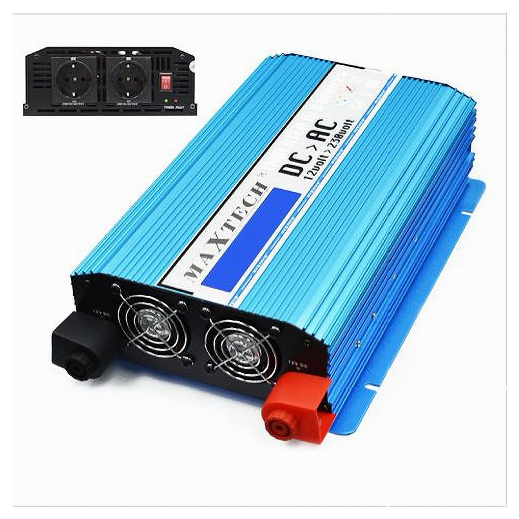 foto del prodotto maxtech inverter 12v a 230v camper auto 1000w di potenza onda sinusoidale hn1000 12v