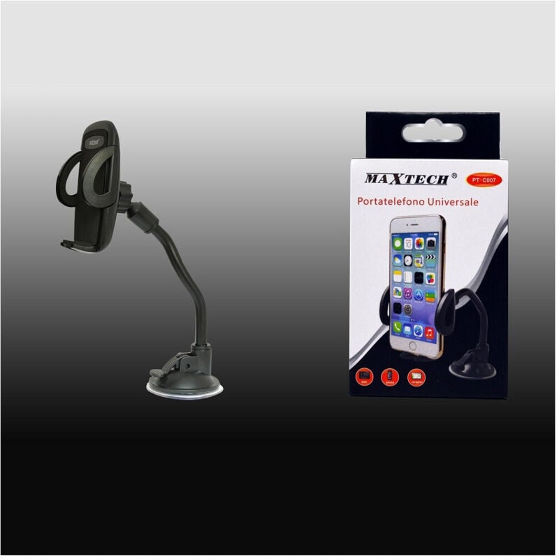 foto del prodotto maxtech - portacellulare universale per auto per ipad smartphone navigatore maxtech pt-c007 -