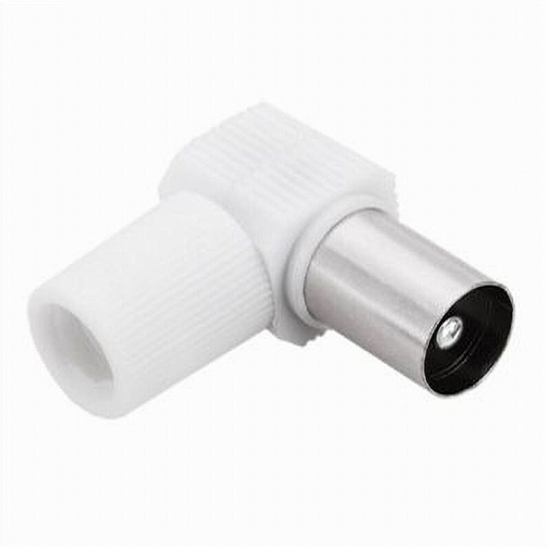 foto del prodotto maxtech set 2 pz connettore antenna adattatore maschio per cavo tv ad angolo retto c 087 