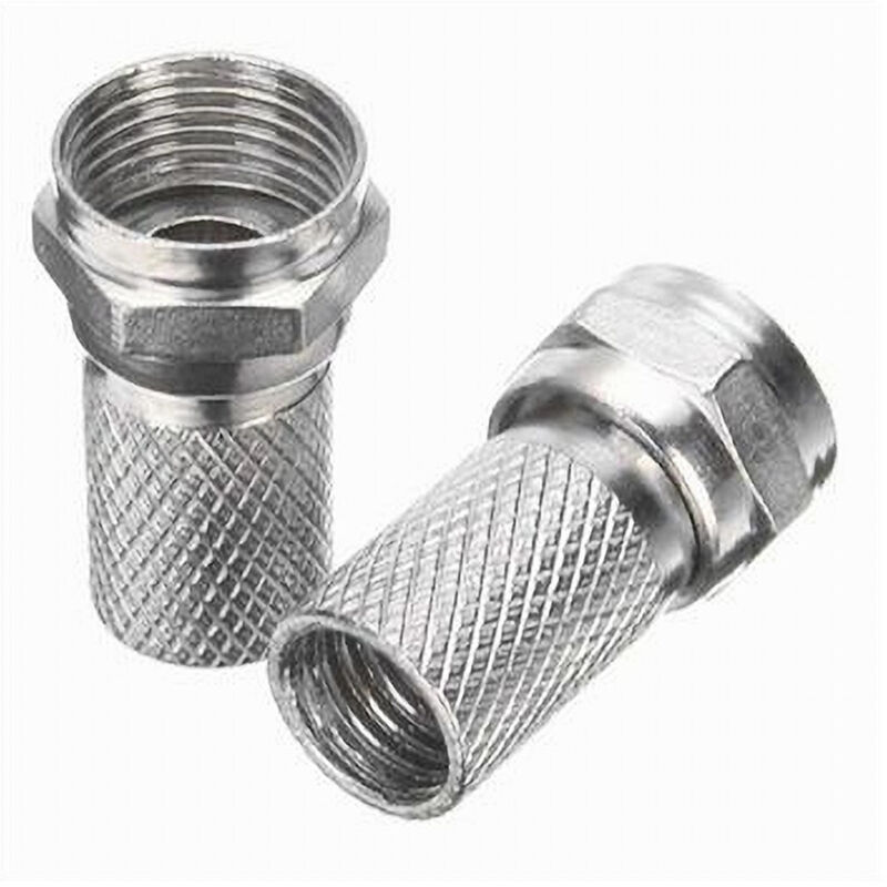 foto del prodotto maxtech - set 2 pz connettore antenna coax a vite per satellitare tv cavo coassiale c-093 -