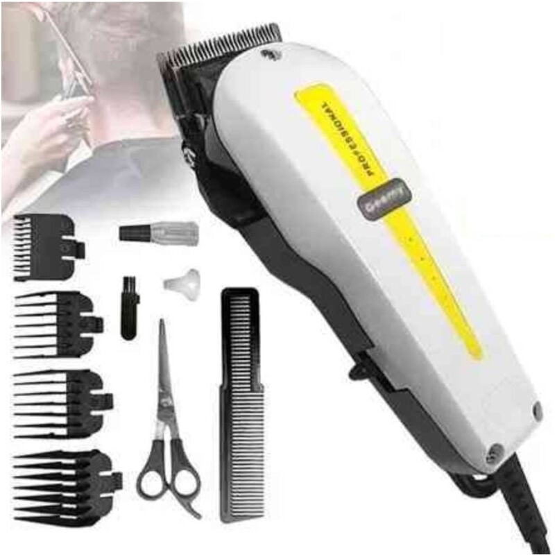 foto del prodotto maxtech tagliacapelli con filo elettrico professionale regolabarba trimmer geemi gm 1017 