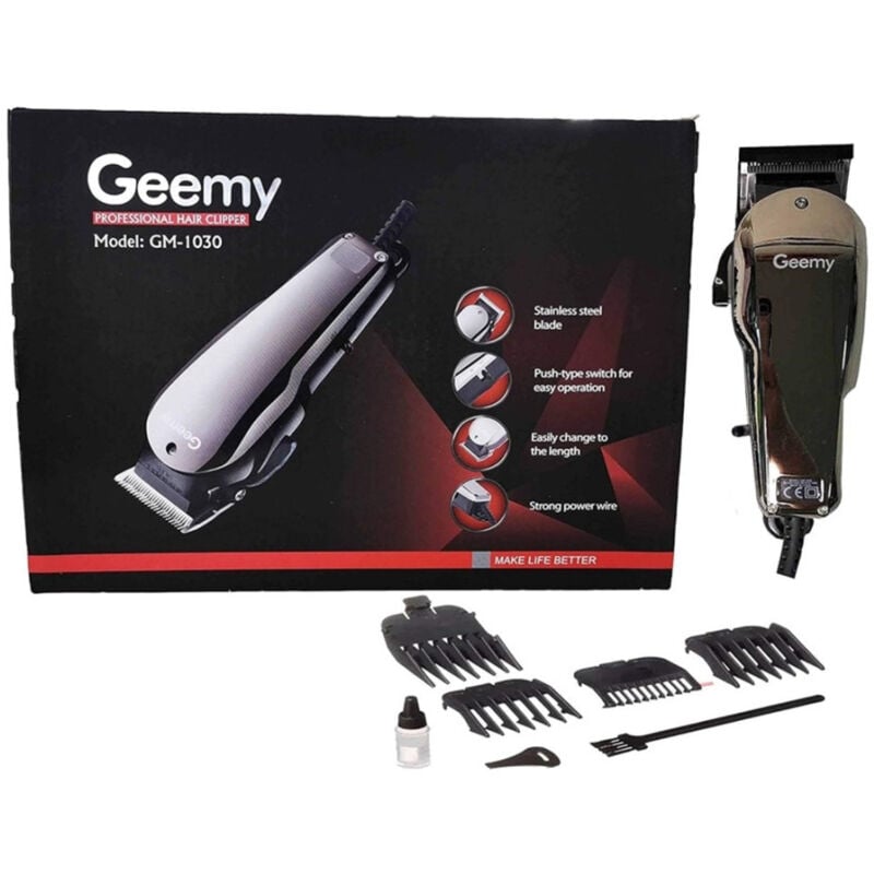 foto del prodotto maxtech tagliacapelli professionale gm 1030 trimmer elettrico con filo rasoio per uomo 