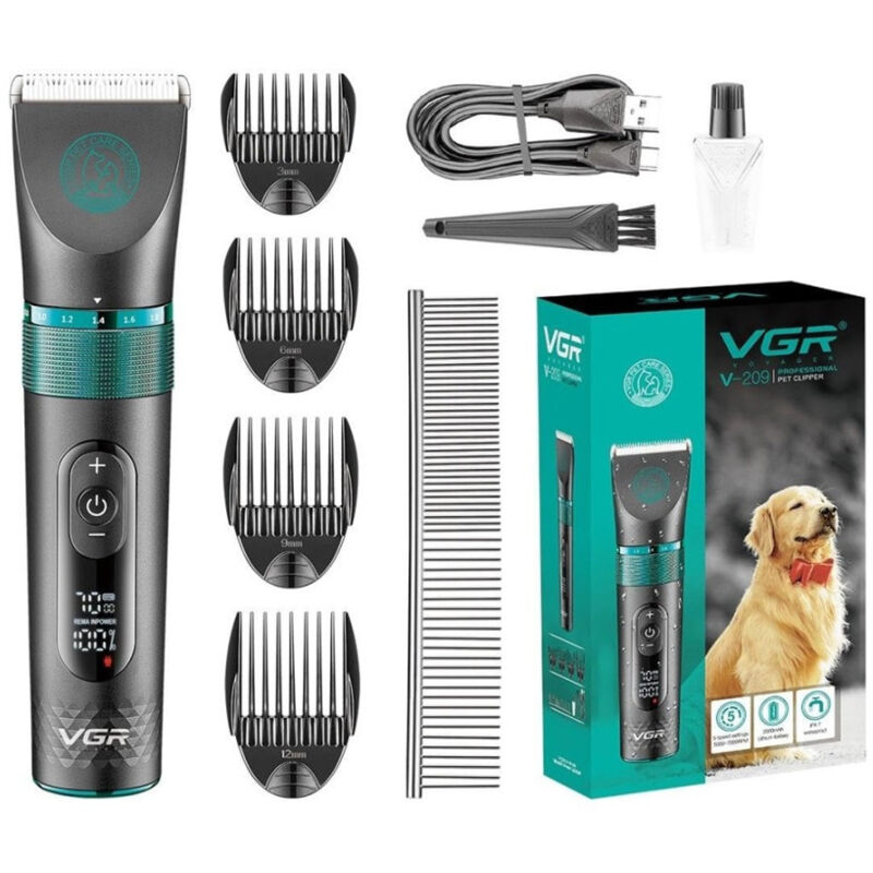 foto del prodotto maxtech tosatrice professionale animali display digitale impermeabile senza fili v 209 
