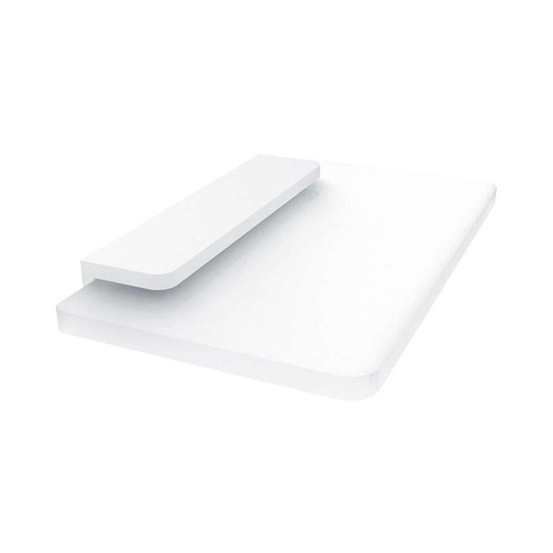 foto del prodotto maya mensola, lunghezza 20 cm, vetro smerigliato bianco mab 29091b 20 05 nimco