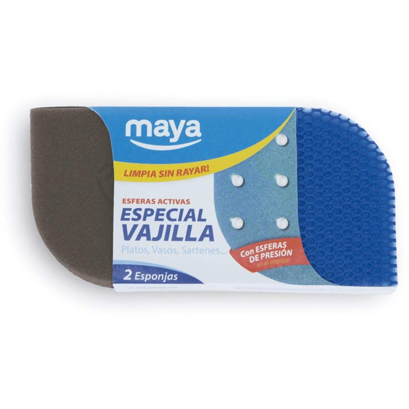 foto del prodotto maya professional tools maya strumenti professionali 07114 v spugna evo special dinnerware, pulisce senza graffi o lasciare in fibra