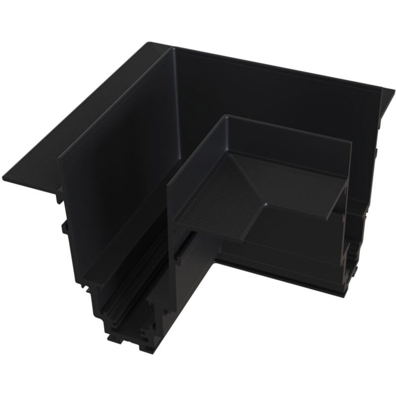 foto del prodotto maytoni accessorio binario da incasso moderno con spessore 8,5cm angolo alluminio nero