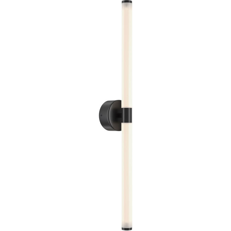foto del prodotto maytoni applique da parete moderno axis alluminio nero luce led 16w