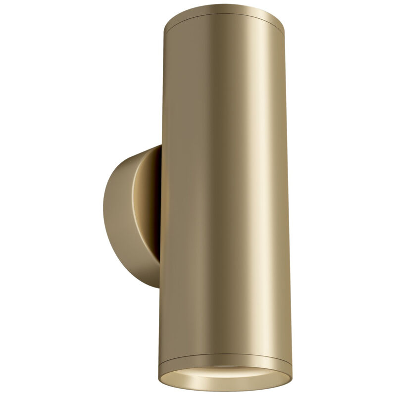 foto del prodotto maytoni applique da parete moderno focus s alluminio oro 2 luci gu10 10w