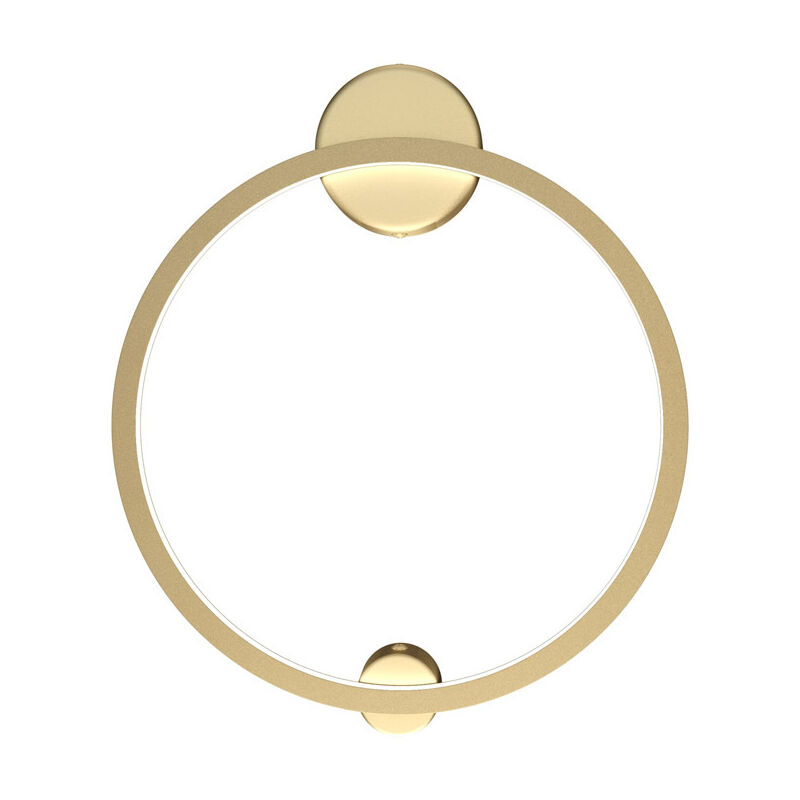 foto del prodotto maytoni applique da parete moderno halo alluminio ottone 1 luce led 24w