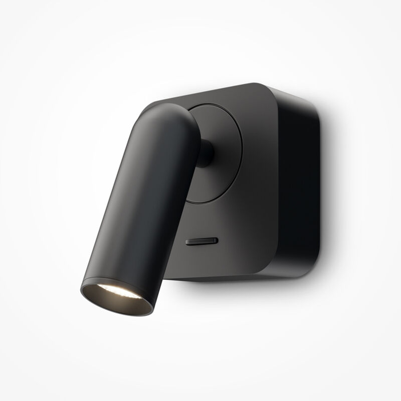 foto del prodotto maytoni applique da parete moderno interno mirax metallo nero luce led integrato 3w