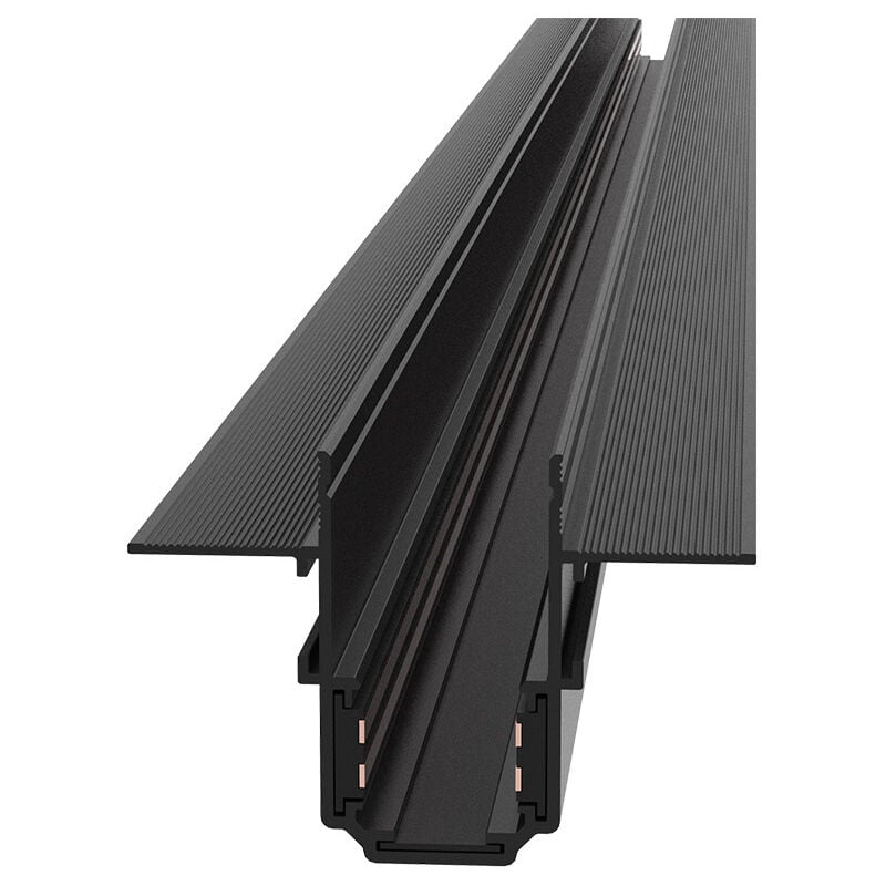 foto del prodotto maytoni binario da incasso moderno busbar trunkings exility con tappo alluminio nero 1m