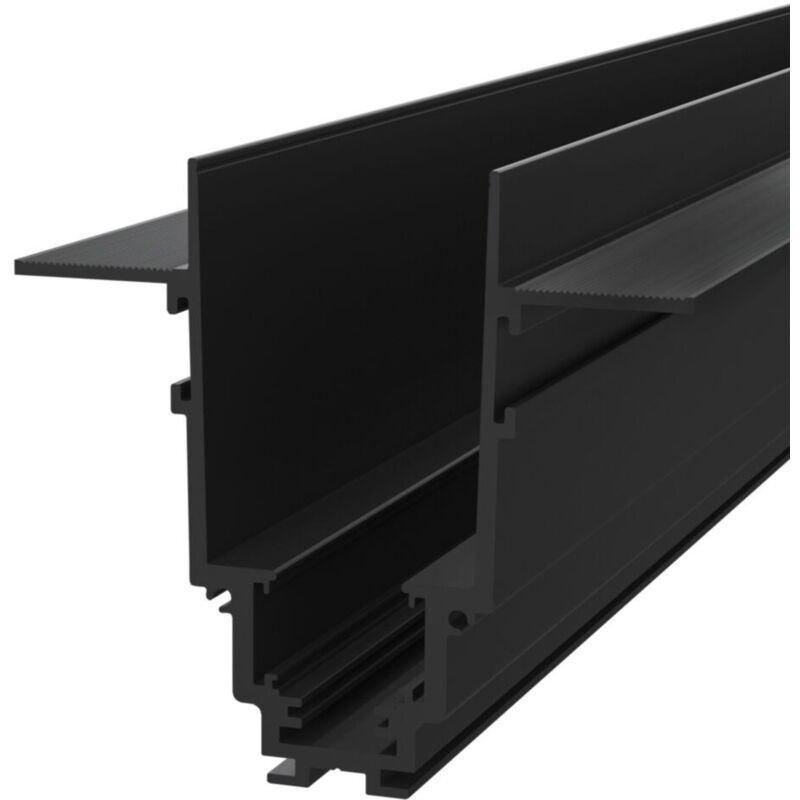 foto del prodotto maytoni binario da incasso moderno busbar trunkings s35 alluminio nero 2m