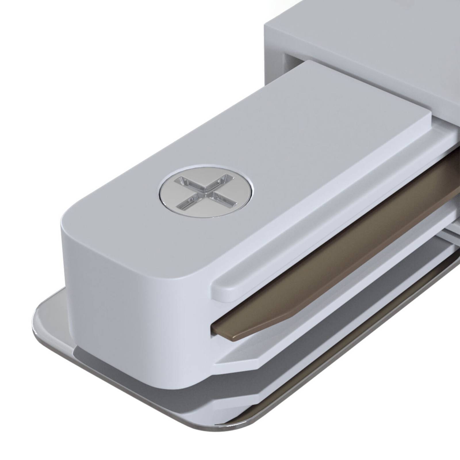 foto del prodotto maytoni connettore per binario, binario rigido monofase, bianco