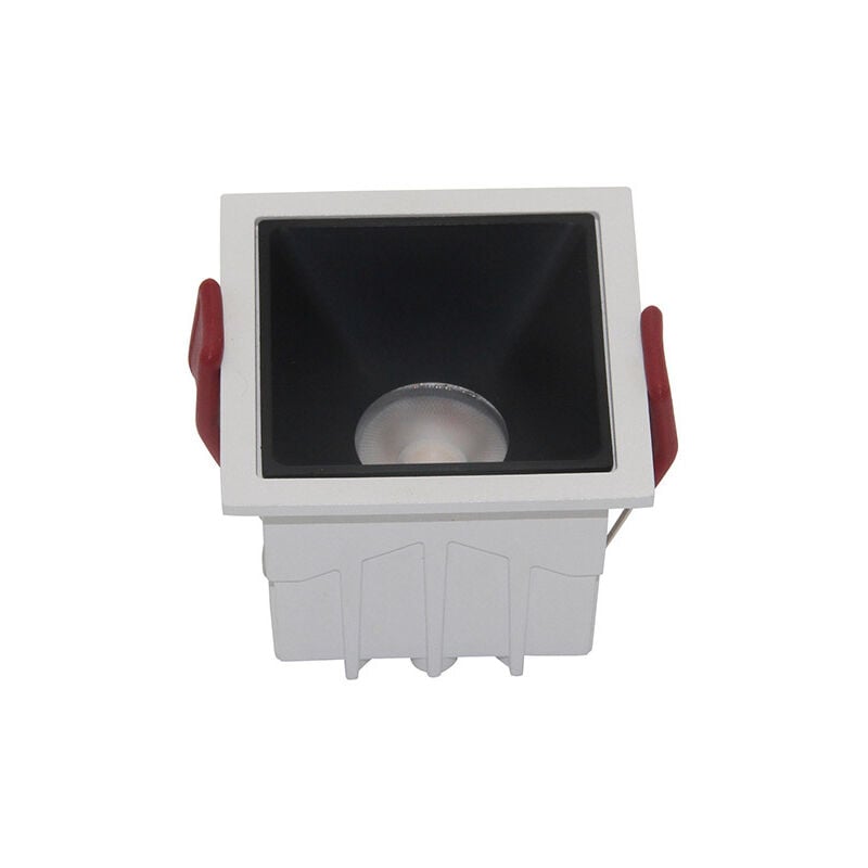 foto del prodotto maytoni faretto da incasso moderno alfa alluminio bianco led 10w diffusore nero dimm.