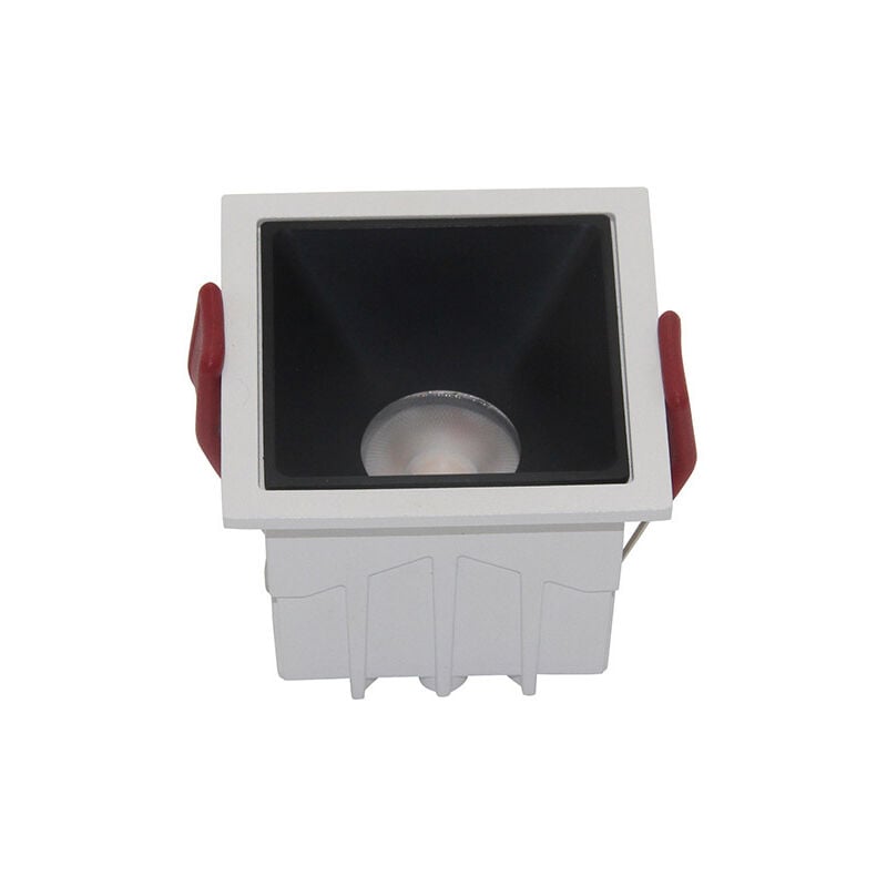 foto del prodotto maytoni faretto da incasso moderno alfa led alluminio bianco led diffusore nero 10w