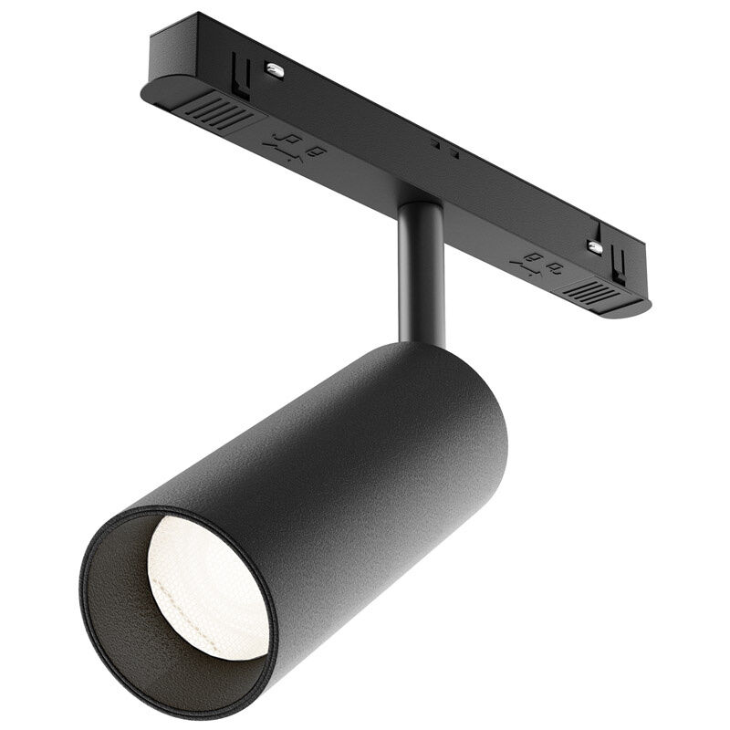 foto del prodotto maytoni faretto per binario moderno focus led alluminio nero 1 luce calda 12w