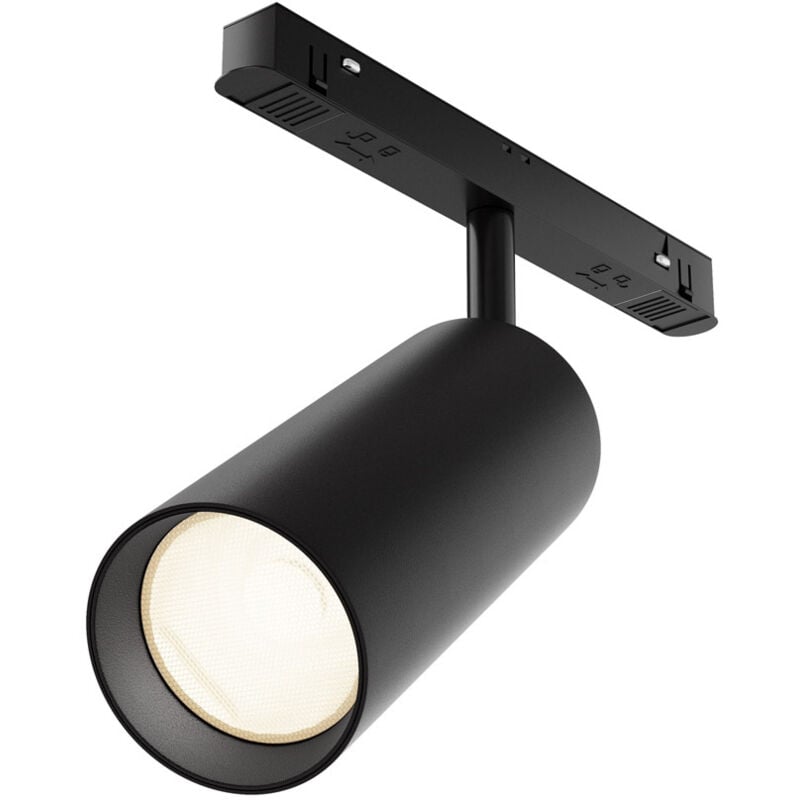 foto del prodotto maytoni faretto per binario moderno focus led alluminio nero 1 luce calda 20w
