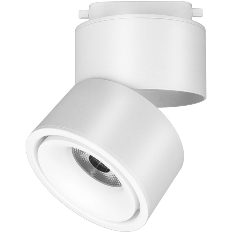 foto del prodotto maytoni faretto per binario orientabile yin in metallo bianco 1 luce dimmerabile