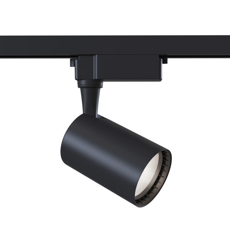 foto del prodotto maytoni faretto per binario vuoro in metallo 10w nero 1 luce calda