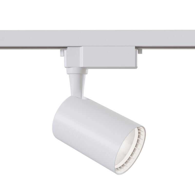 foto del prodotto maytoni faretto per binario vuoro in metallo bianco 1 luce calda
