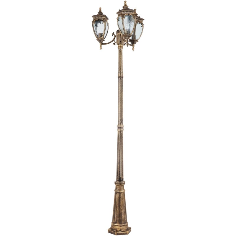 foto del prodotto maytoni fleur pali per lampade da esterno neri con oro, ip44