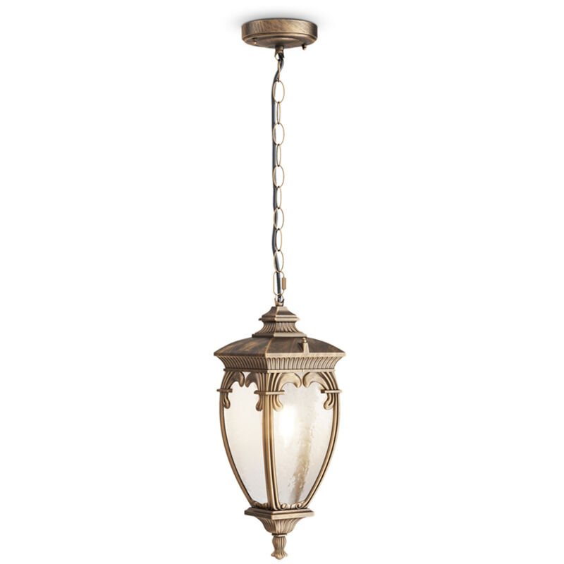 foto del prodotto maytoni lampada a soffitto classica da esterno alluminio oro 1 luce e27 60w ip44