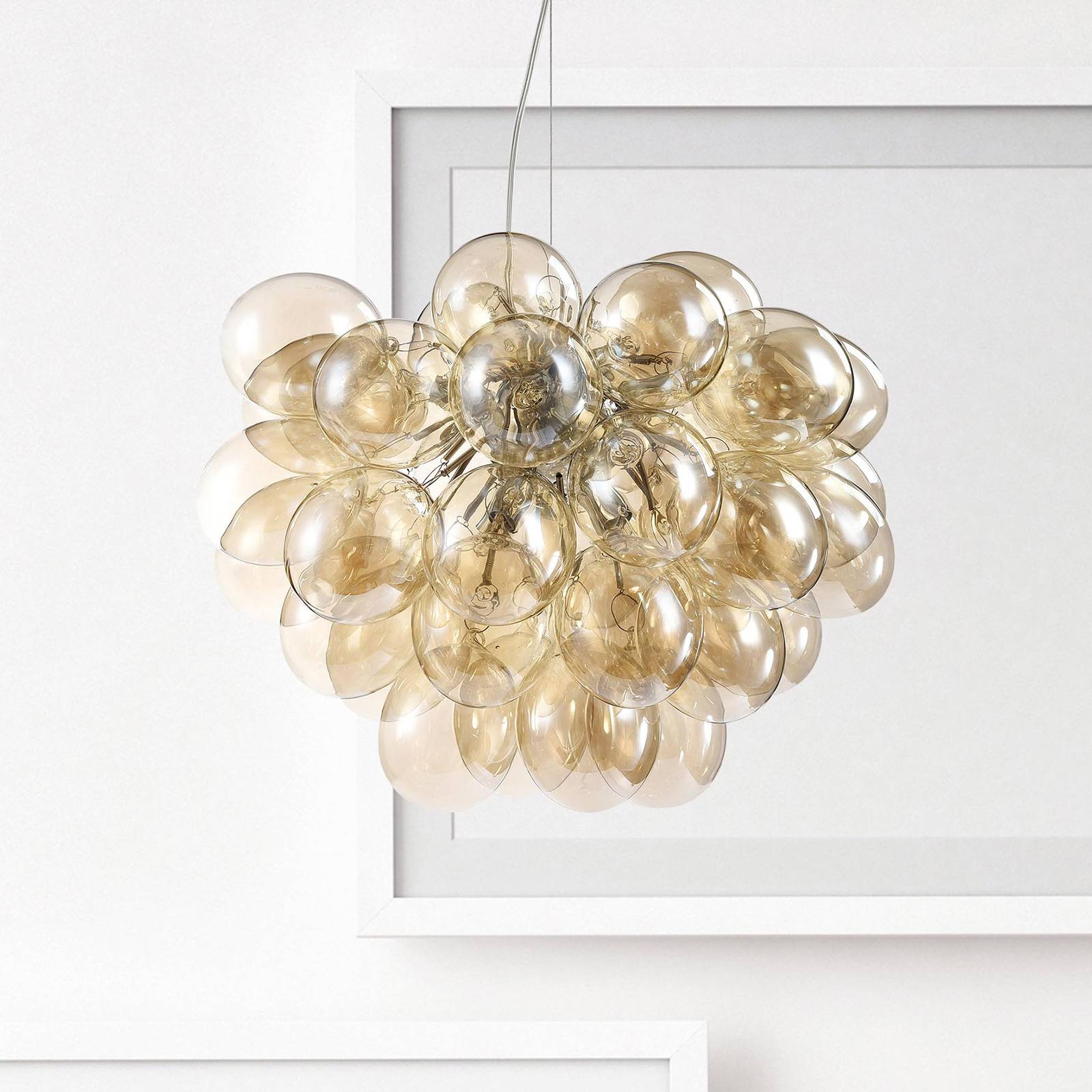 foto del prodotto maytoni lampada a sospensione balbo di colore giallognolo